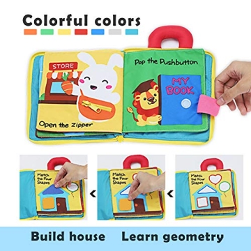 beiens 3Pcs My Quiet Books for Early Learning Fun