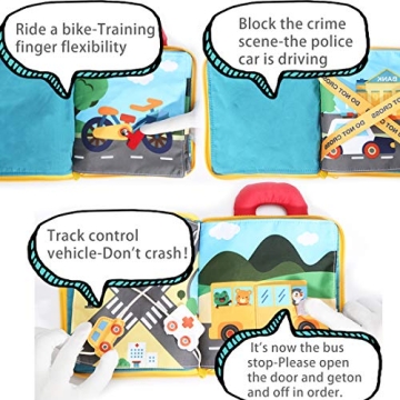 beiens 3Pcs My Quiet Books for Early Learning Fun