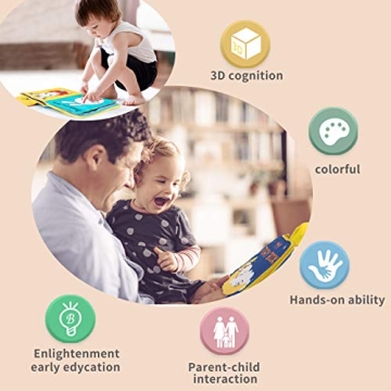 beiens 3Pcs My Quiet Books for Early Learning Fun