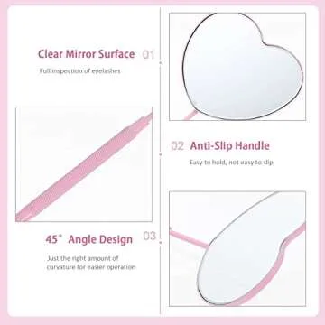 BUCICE Large Lash Mirror for Eyelash Extension Tools
