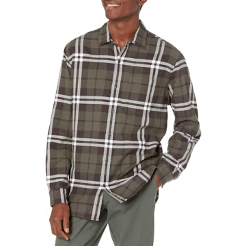 Amazon Essentials Men's Long-Sleeve Flannel Shirt for All Occasions