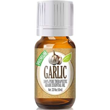 Healing Solutions 10ml Oils - Garlic Essential Oil - 0.33 Fluid Ounces