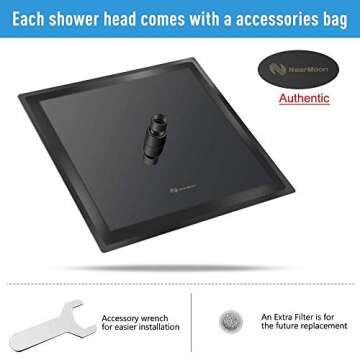Luxury Shower Experience with NearMoon Rain Shower Head