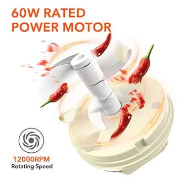 Befano Electric Garlic Chopper - Compact 300ml Food Processor