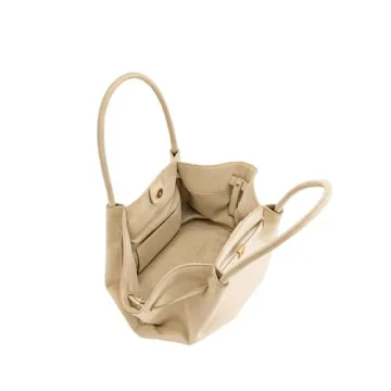 JW PEI Women's Hana Medium Faux Suede Tote Bag - Off White