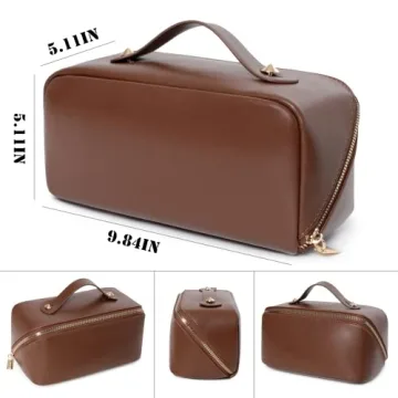 Katadem Travel Makeup Bag - Stylish PU Organizer for Women