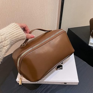 Katadem Travel Makeup Bag - Stylish PU Organizer for Women