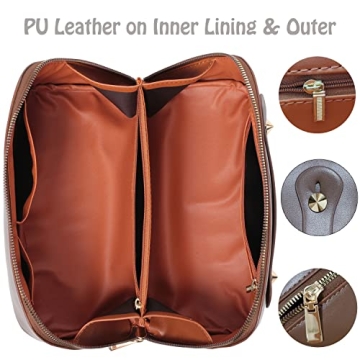 Katadem Travel Makeup Bag - Stylish PU Organizer for Women