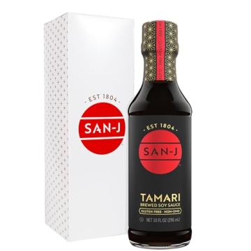 San-J Gluten Free Tamari Soy Sauce - 100% Soy - 10 oz