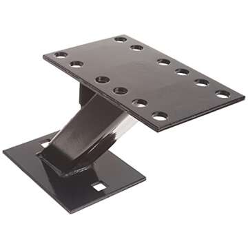 MaxxHaul 70214 Powder Coat Black Trailer Spare Tire Carrier For 10 inch and 12 inch Utility Trailer ...