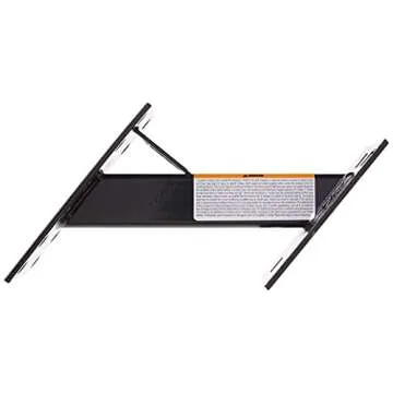 MaxxHaul 70214 Powder Coat Black Trailer Spare Tire Carrier For 10 inch and 12 inch Utility Trailer Tires