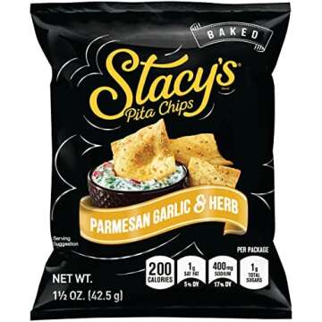 Stacy's Baked Pita Chips - Parmesan Garlic & Herb