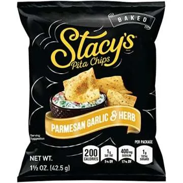 Stacy's Baked Pita Chips - Parmesan Garlic & Herb
