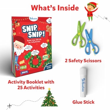 Skillmatics Snip, Snip Holiday Magic Kit for Kids