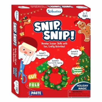 Skillmatics Snip, Snip Holiday Magic Kit for Kids
