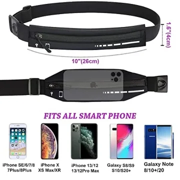 Versatile Slim Running Belt for Workouts & Jogging