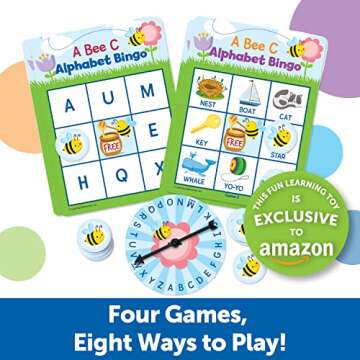 Learning Resources Super Spring Bingo Bundle Preschool Game - Ages 3+ Colors, Shapes, and Numbers Re...