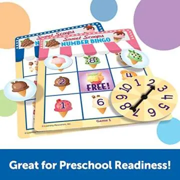 Learning Resources Super Spring Bingo Bundle Preschool Game - Ages 3+ Colors, Shapes, and Numbers Recognition, Preschool Learning Games, Toddler Games
