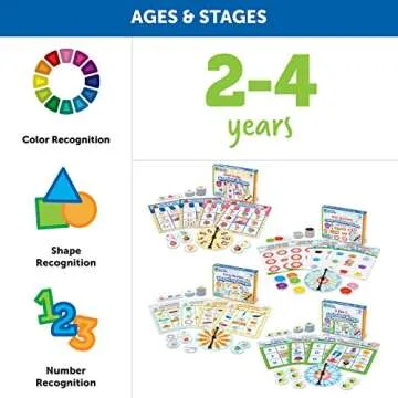 Learning Resources Super Spring Bingo Bundle Preschool Game - Ages 3+ Colors, Shapes, and Numbers Recognition, Preschool Learning Games, Toddler Games