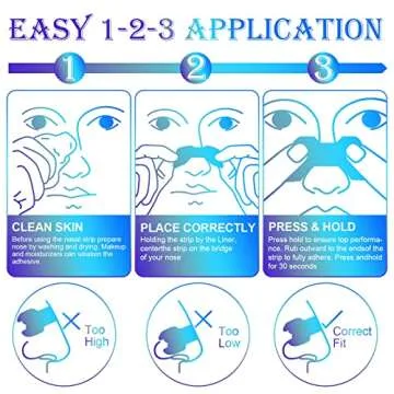 Nose Strips for Breathing, Nasal Strips 80 Count, Snoring Relief, Nasal Congestion Relief due to Colds & Allergies, Reduces Nasal Snoring caused by Nasal Congestion, Drug-Free, Opens Your Nose