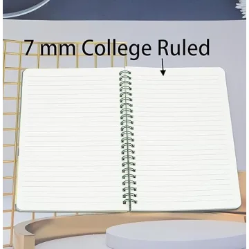 Yansanido A5 Spiral Notebook Set - 4 Color, 80 Sheets