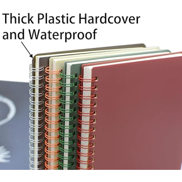 Yansanido A5 Spiral Notebook Set - 4 Color, 80 Sheets