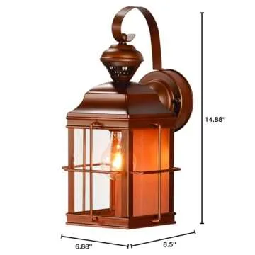 Globe Electric Decorative Motion Activated Light in Antique Bronze