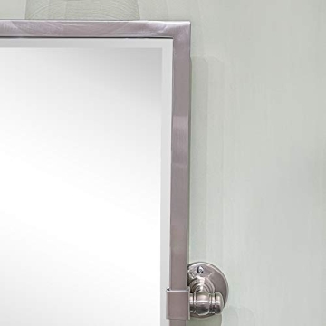 Elegant TEHOME Stainless Steel Pivot Bathroom Mirror