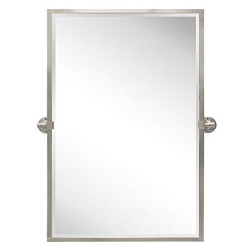 Elegant TEHOME Stainless Steel Pivot Bathroom Mirror