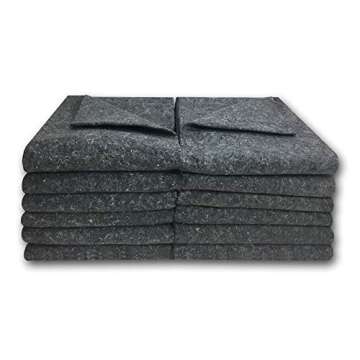 Uboxes Moving Blankets - Textile Skins 54x72 Pads 1.66lbs Each (Textile - Pack of 6)