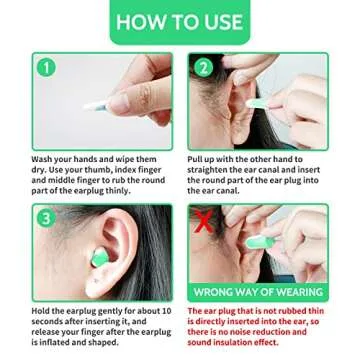 ULTRA SOFT Foam Earplugs for Sleep | 38dB Noise Cancelling