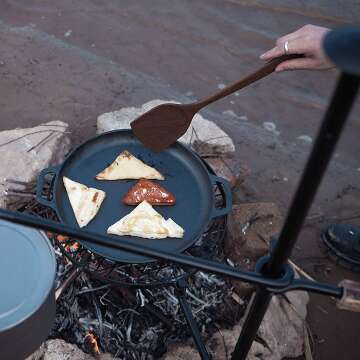 Adjustable Swivel Campfire Grill for Outdoor Cooking