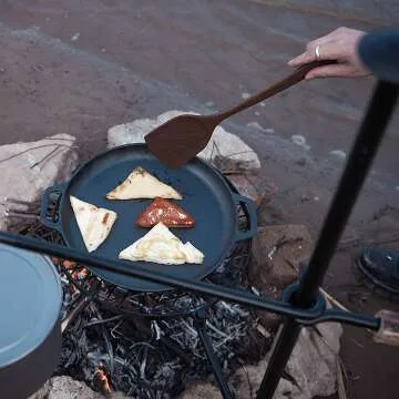 Adjustable Swivel Campfire Grill for Outdoor Cooking