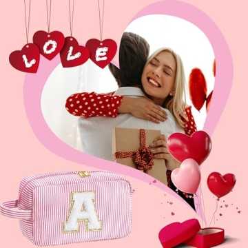 Personalized YOOLIFE Initial Cosmetic Bag for All Ages