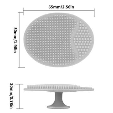 Silicone Face Scrubbers Exfoliator Brush-Facial Cleansing Brush Blackhead Scrubber Exfoliating Brush...