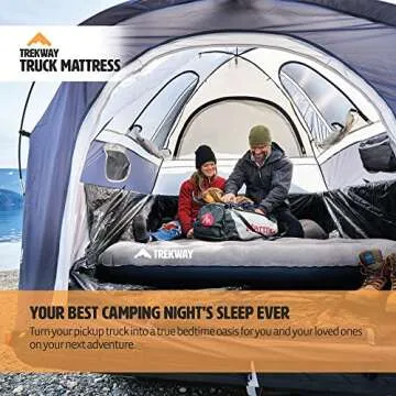 Offroading Gear Inflatable Truck Bed Air Mattress | 6ft to 6.5ft Truck Box | Converts to Full Double Size Bed | Durable and Waterproof Compatible with F150, Ram, Supercrew, etc.
