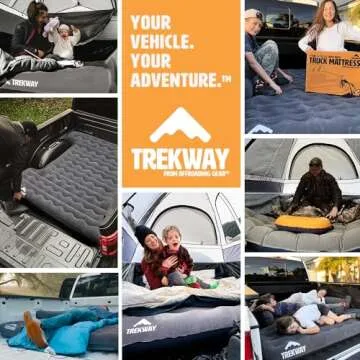 Offroading Gear Inflatable Truck Bed Air Mattress | 6ft to 6.5ft Truck Box | Converts to Full Double Size Bed | Durable and Waterproof Compatible with F150, Ram, Supercrew, etc.