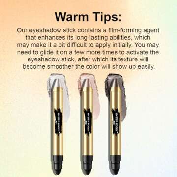 MYSTER ROSEY Eyeshadow Pencil Waterproof Eyeshadow Stick - Champagne Pearl Taupe - 3 in One