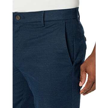 Goodthreads Men's Slim-Fit Wrinkle-Free Comfort Stretch Dress Chino Pant, Navy Houndstooth, 36W x 34L