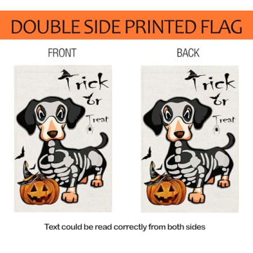 Halloween Dog Garden Flags for Outdoor Decor