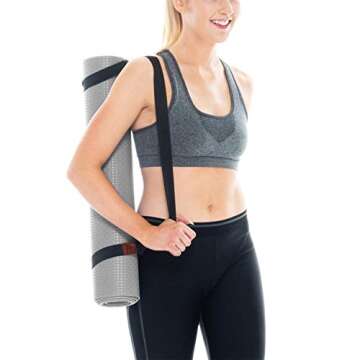 WESYY Adjustable Yoga Mat Strap for Effortless Transport