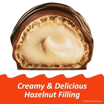 Kinder Bueno, 5 Pack, Milk Chocolate and Hazelnut Cream, Stocking Stuffers, 2 Individually Wrapped Chocolate Bars per Pack, 7.5 oz