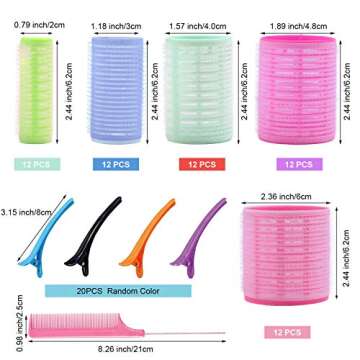 81 Piece Self Grip Hair Rollers Set - Ultimate Hair Styling Tools