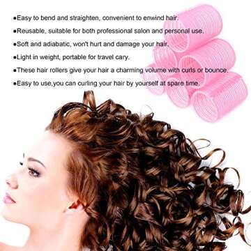 Self Grip Hair Rollers Set - 81 Piece Hairdressing Kit for Women