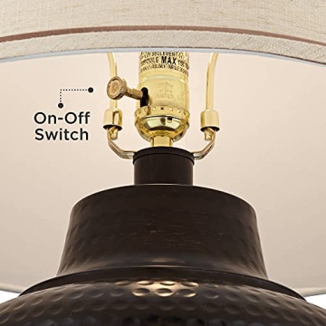 Barnes and Ivy Brighton Rustic Farmhouse Table Lamp