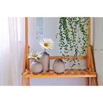 ComSaf Set of 3 Ceramic Flower Bud Vases for Home Decor