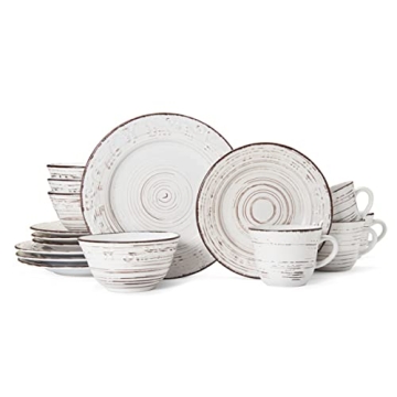 Pfaltzgraff Trellis White Dinnerware Set - 16 Pieces