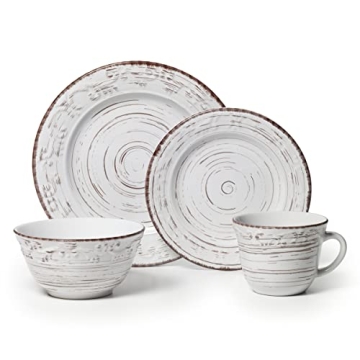 Pfaltzgraff Trellis White Dinnerware Set - 16 Pieces