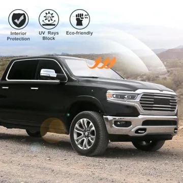 Foldable Windshield Sun Shade for Dodge RAM 1500