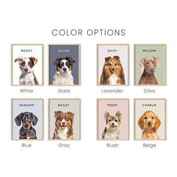 Custom Framed Pet Portraits | Personalized Pet Art Decor